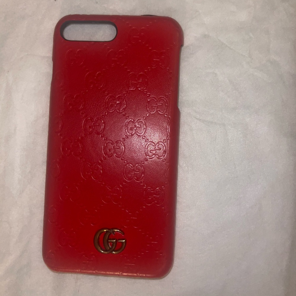 G red mono iPhone 7 Plus phone case